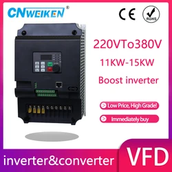 11KW-30KW Boost Frequency inverter single phase 220V converter to three phase 380v 400v 415v AC power transformer For motor VFD