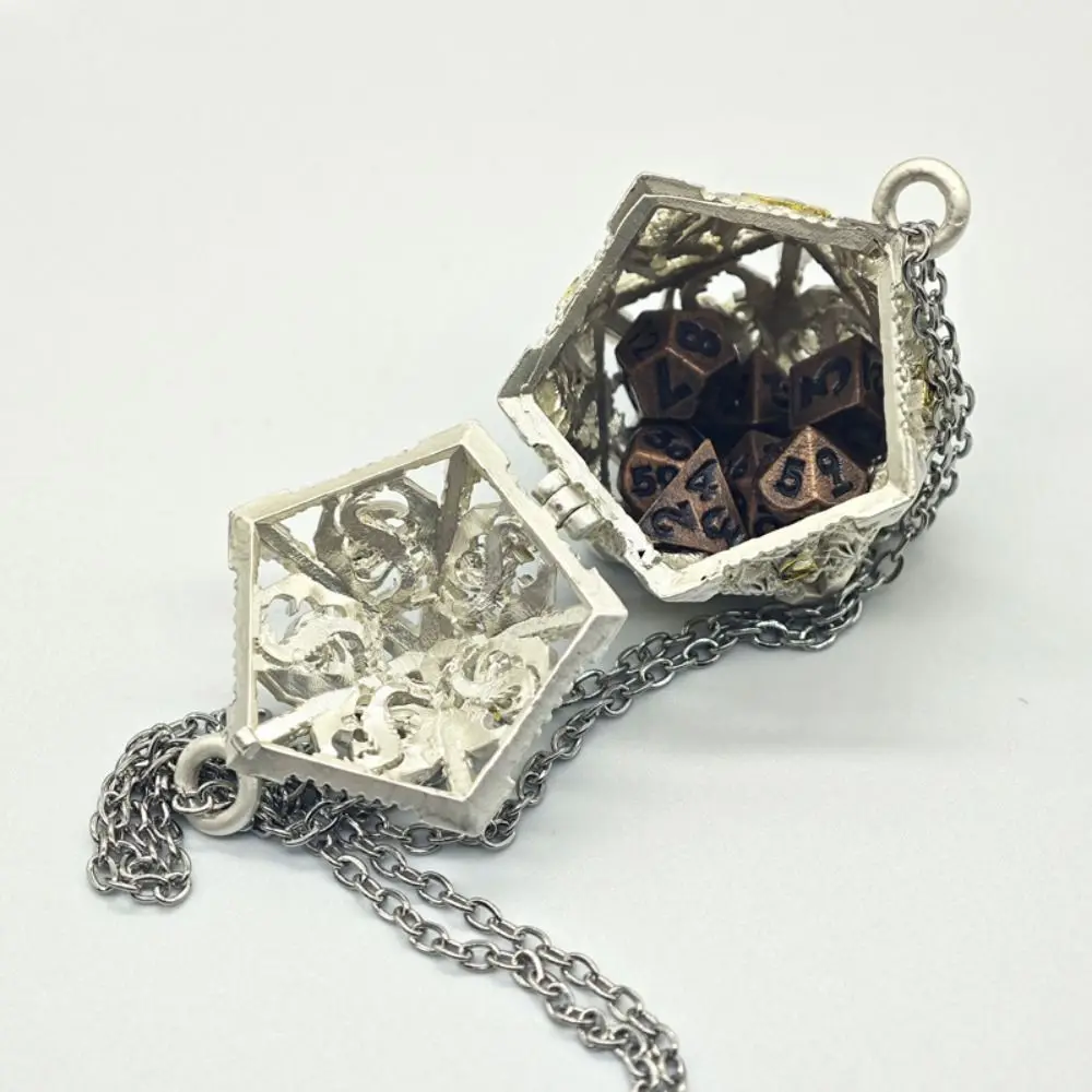 Отличные металлические кубики DND, золотые, серебряные, бронзовые многогранные кубики, набор металлических кубиков для вечеринки