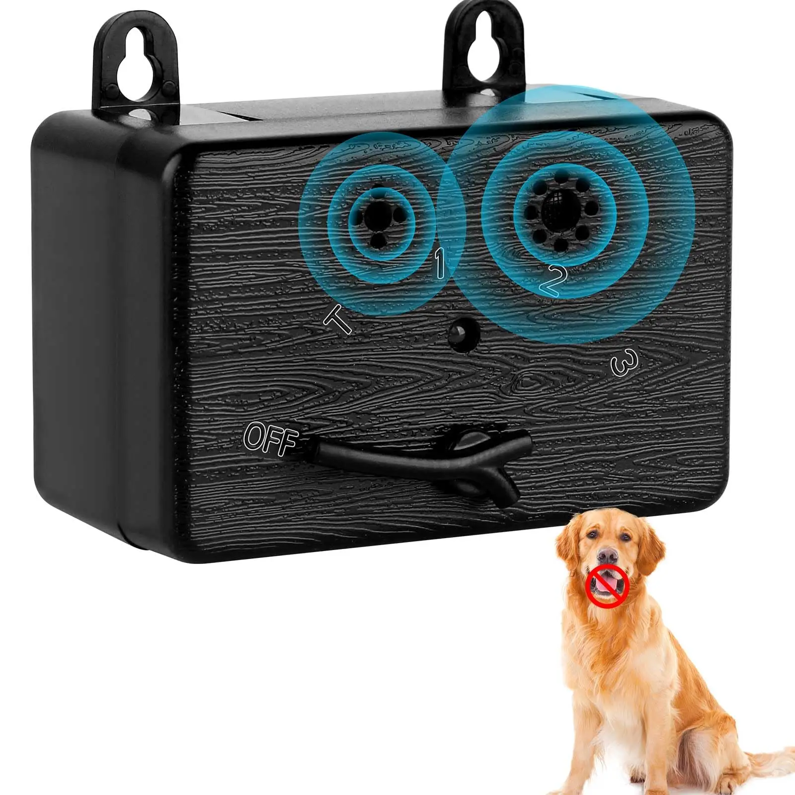 

2025 New Ultrasonic Anti Barking Device 4 Modes Waterproof Auto Bark Control Bark Box Indoor/Outdoor 50FT Pet & Human Friendly