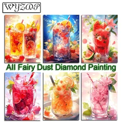 Fruit cup 100% Fairy Dust Diamond Painting Art Food Full Diamond Embroidery Set Sitich AB Diamond Art Crystal Decoration Home