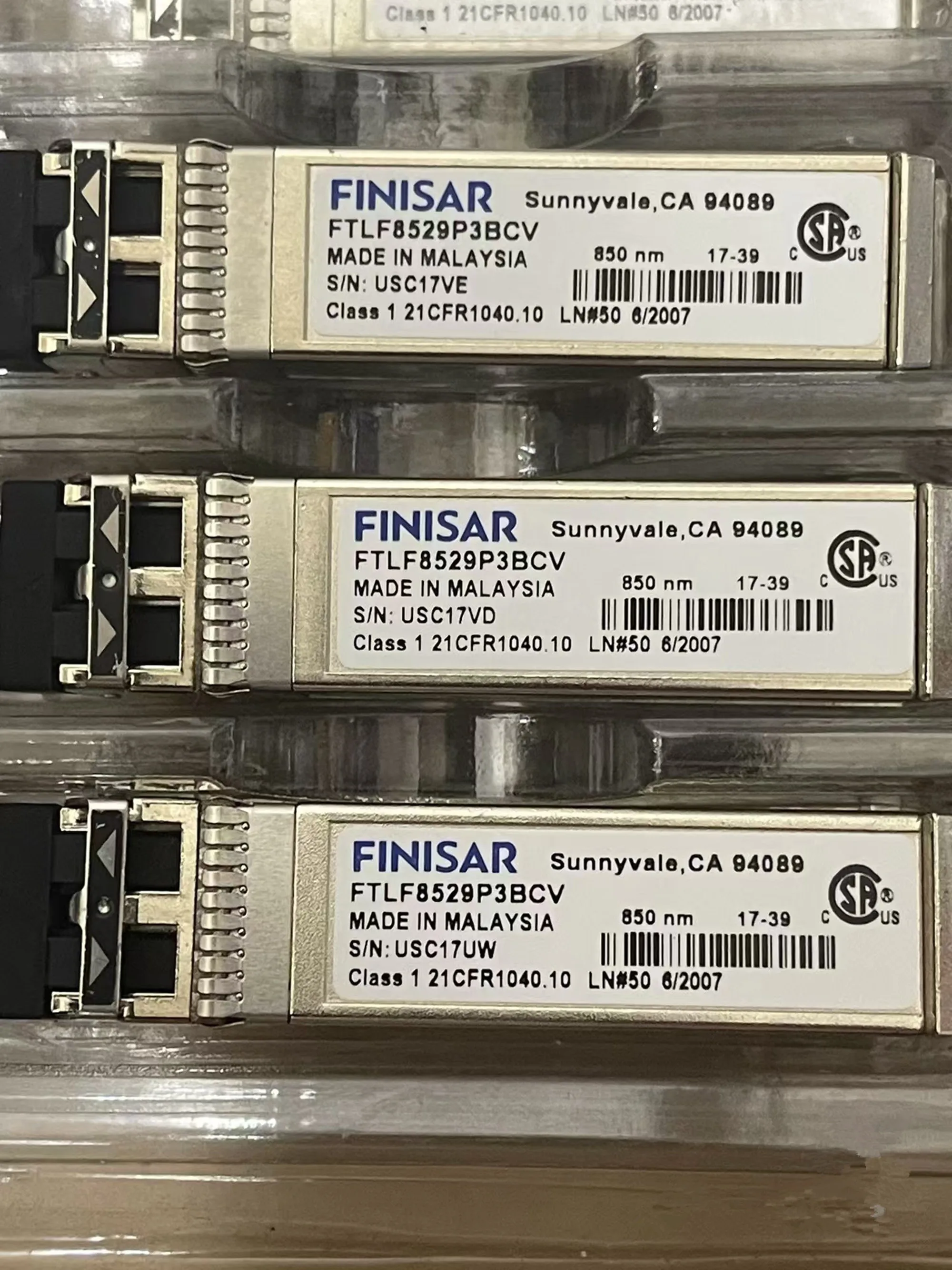 Finisar Sfp 16g network adapter/FTLF8529P3BCV/16G Multimode LC 850nm/ Network adapter Switch Optical fiber module/16g Fiber SFP