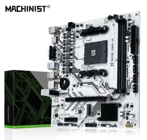 MACHINIST B450 Motherboard AMD Processor Dual-channel DDR4 Memory AM4 Mainboard M.2 NVME (Supports Ryzen 5500 5600 5600G CPU)