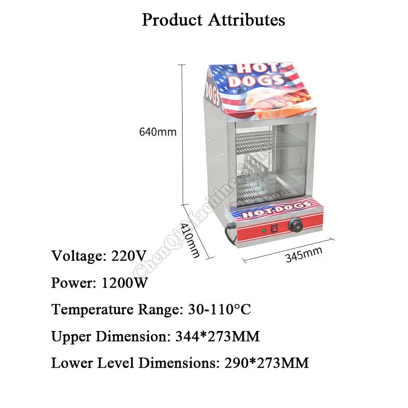 خزانة معزولة من هوت دوج، خزانة عرض لتسخين الطعام التجارية، خزانة عرض الطعام المطبوخ، خزانة عرض البيض