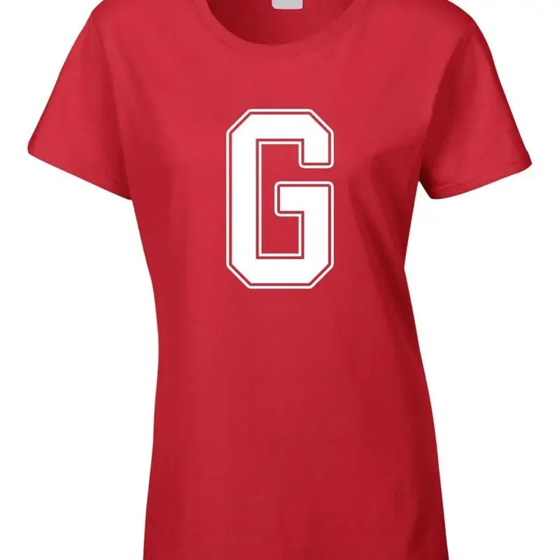 Letter G Women'S T Shirt Funny Joke Name Initials Team Cool Idea Custom