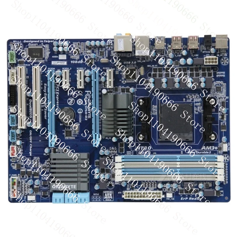 

For GIGABYTE 970A-D3 motherboard AMD970 AM3/3+ 4*DDR3 32G ATX Tested ok XYG