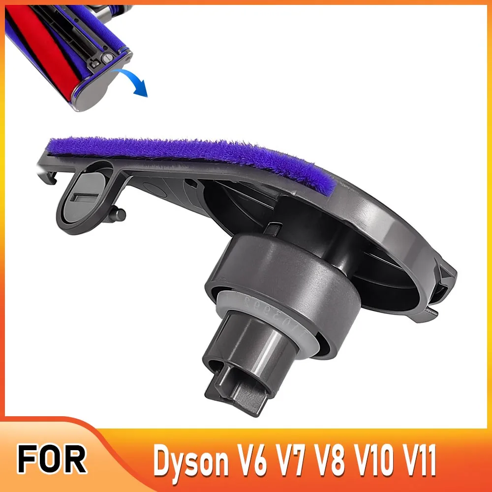 لينة المخملية شفط رئيس الجانب غطاء استبدال ل دايسون V6 V7 V8 V10 V11 مكنسة كهربائية الأسطوانة فرشاة بار نهاية غطاء غطاء