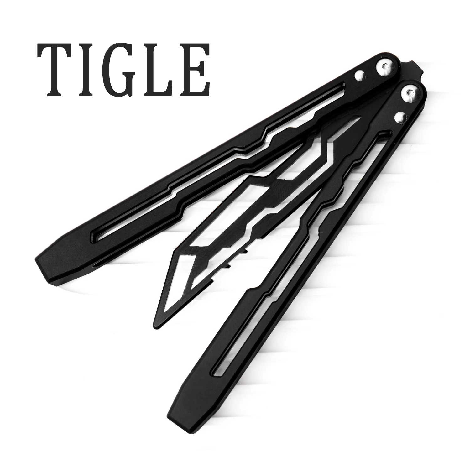 

TIGLE Barison 6061 Aluminum Alloy Handle Foldable Outdoor Safety Novice Practice Combination Handsome Cool Black