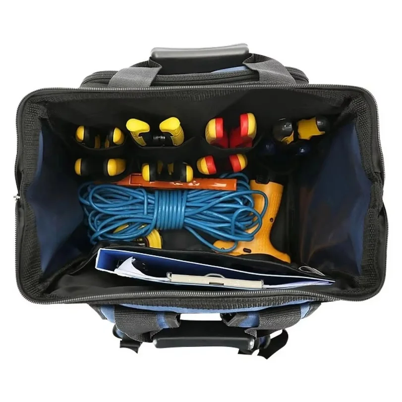 Multifunctional Oxford Cloth Tool Backpack Large Capacity Thickened Electrician Tool Bag Waterproof Multi-Pocket Toolkit