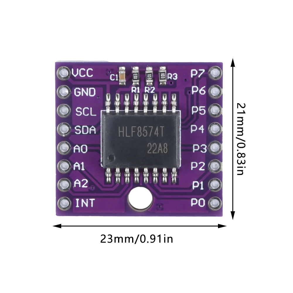 DC2.5-6V Mcu-8574 Pcf8574T Adaptateur Carte D'extension Module I/O Support pour I2C Iic Port Interface Cascade Module D'expansion