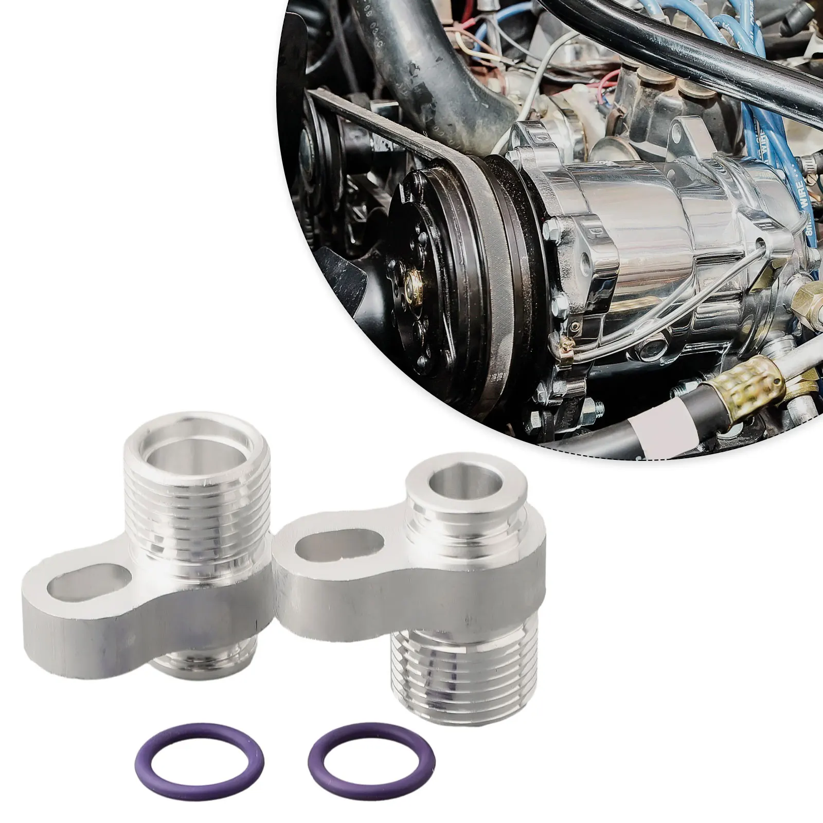 

Auto Parts Tow Hook Cover Swap A/C O-ring Fittings Adapter Fittings Compressor Compressor To #8 And #10 High Quality