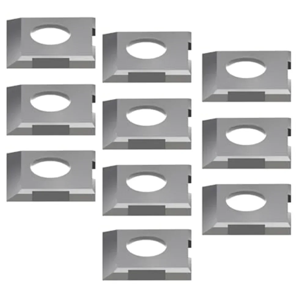 10pcs Carbide Inserts Carbide Tip And Unrounded, Suitable For Straight Profile Turning And Nearly 90° Internal Corner Machining
