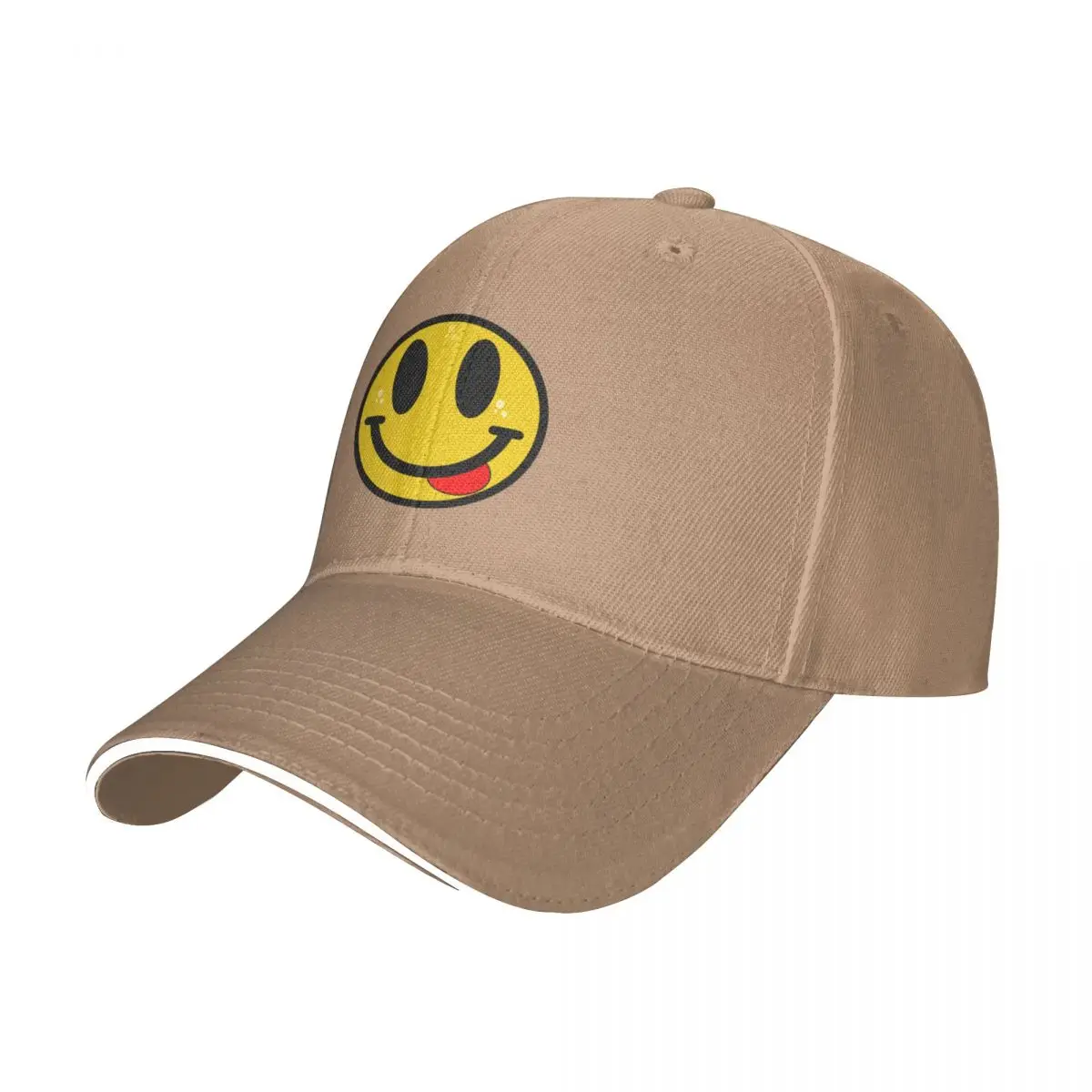 SMILE FACE T-SHIRT | HAPPY FACE STICKER Bucket Hat Baseball Cap Beach outing golf hat men Women's