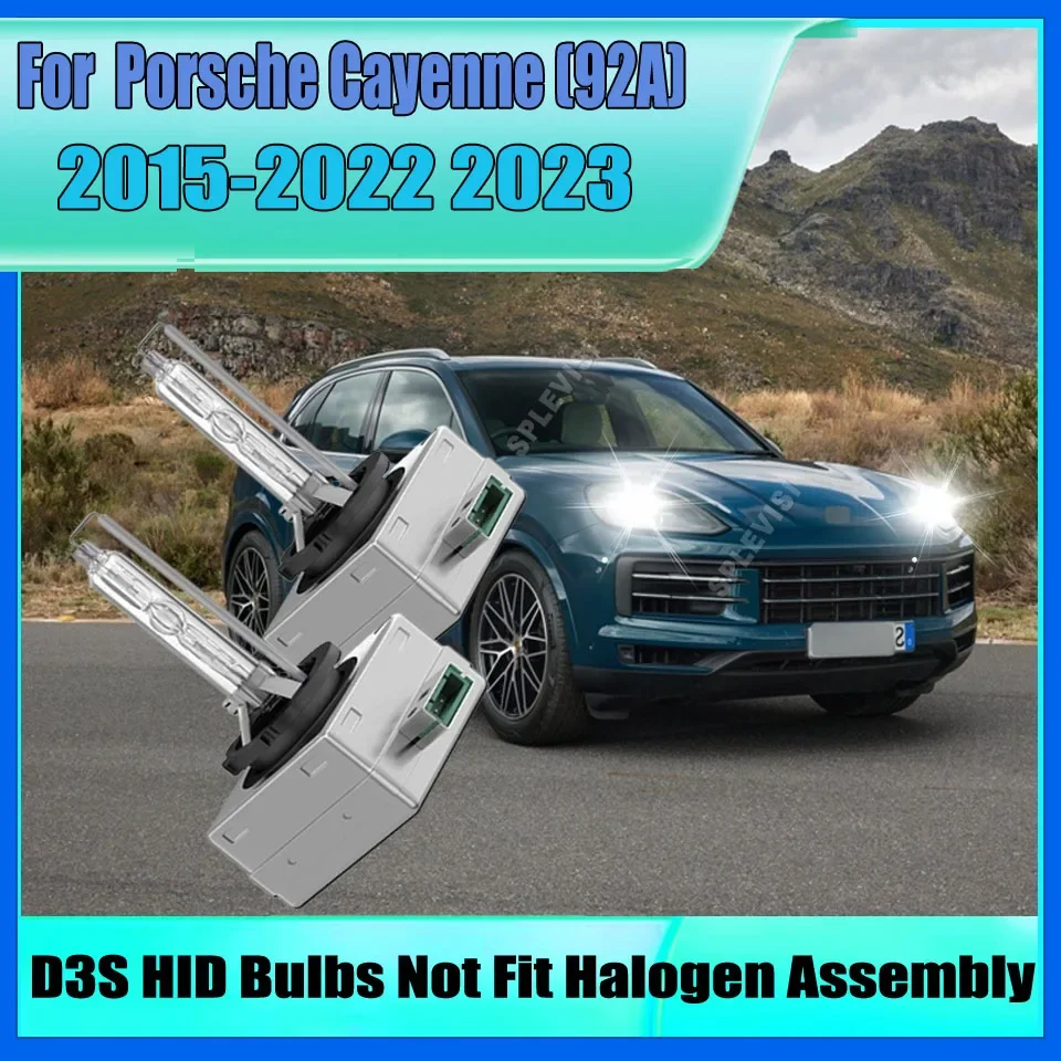 2Pcs 6000K Headlight LED Light Car Headlamp D3S Replace HID Conversion Lamp For Porsche Cayenne (92A) 2015 2016 2017 2018-2023