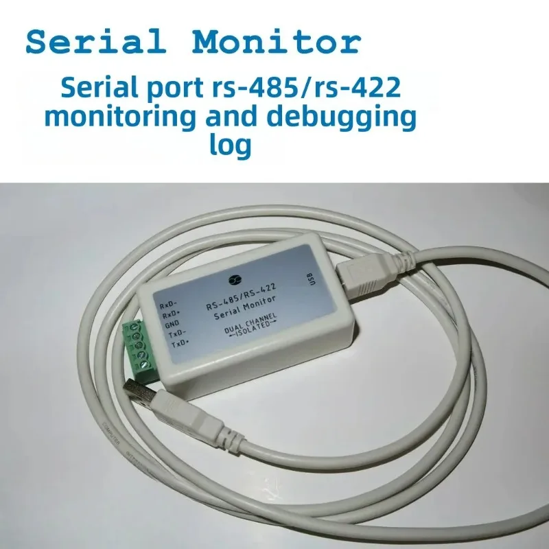 RS485 RS422 Serial Port Monitor Sniffer Debug Tool for Communication Data Logging