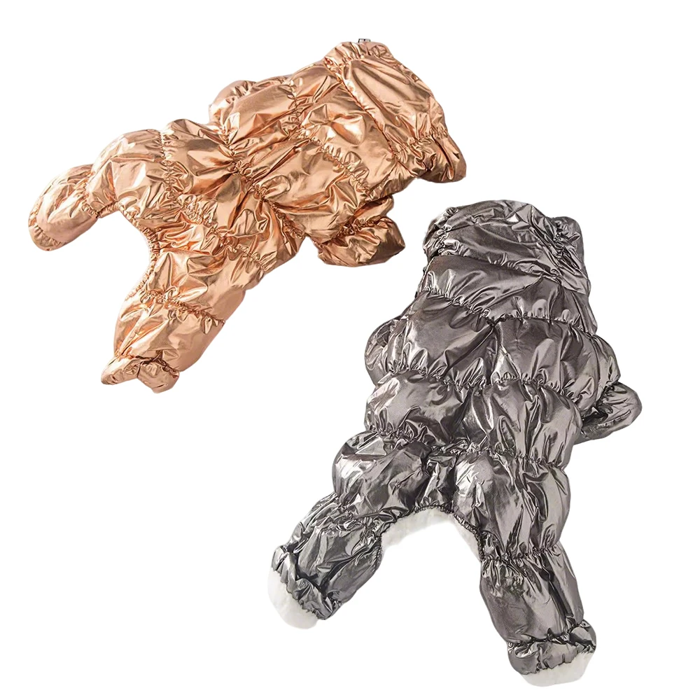 الكلب بذلة الدافئة الصوف الشتاء الحيوانات الأليفة وزرة للكلاب الصغيرة المتوسطة جرو معطف مقاوم للماء مطاطا تشيهواهوا سترة ملابس الحيوانات الأليفة