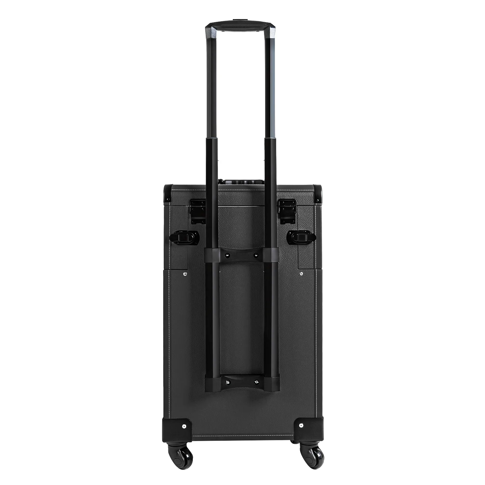 Rolling Makeup Train Case, Large Capacity Trolley Makeup Travel Case with Key Wheels, Professional Make Up Cosmetic Organizer