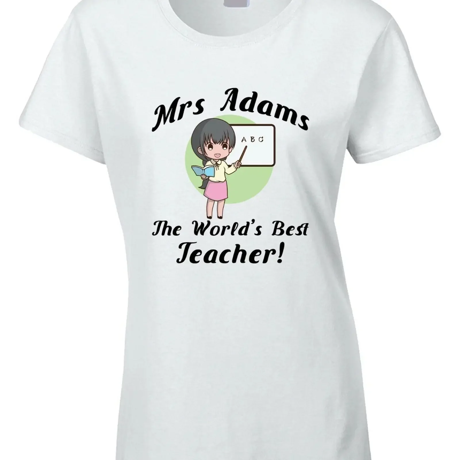 Personalisiertes Damen T Shirt Lehrer beste Schule individuelles Geschenk cooler Tutor vintage Washed Breathable graphic