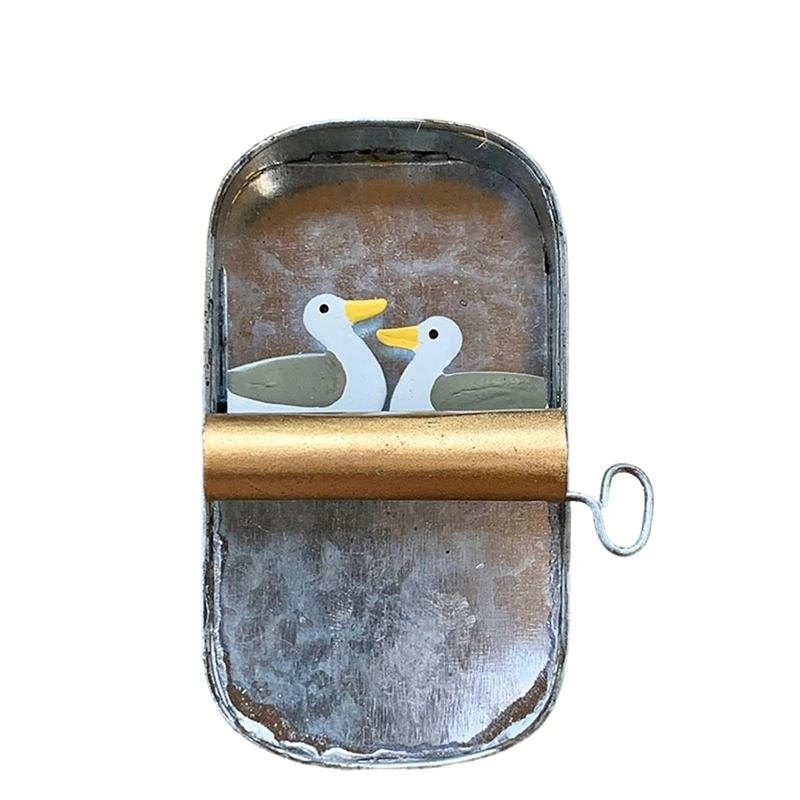 Tin Of Sardines Quirky Hanging Ornament,A Quirky Little Piece, Funny Fishing Ornaments,Sardine Can Canned Fish Seafood