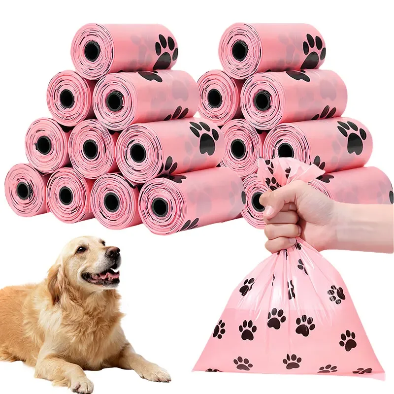 Dog Poop Bag dispenser for Waste Refuse Cleanup for Outdoor Puppy Walking and Travel Leak Proof and Tear Resistant dog Supplies