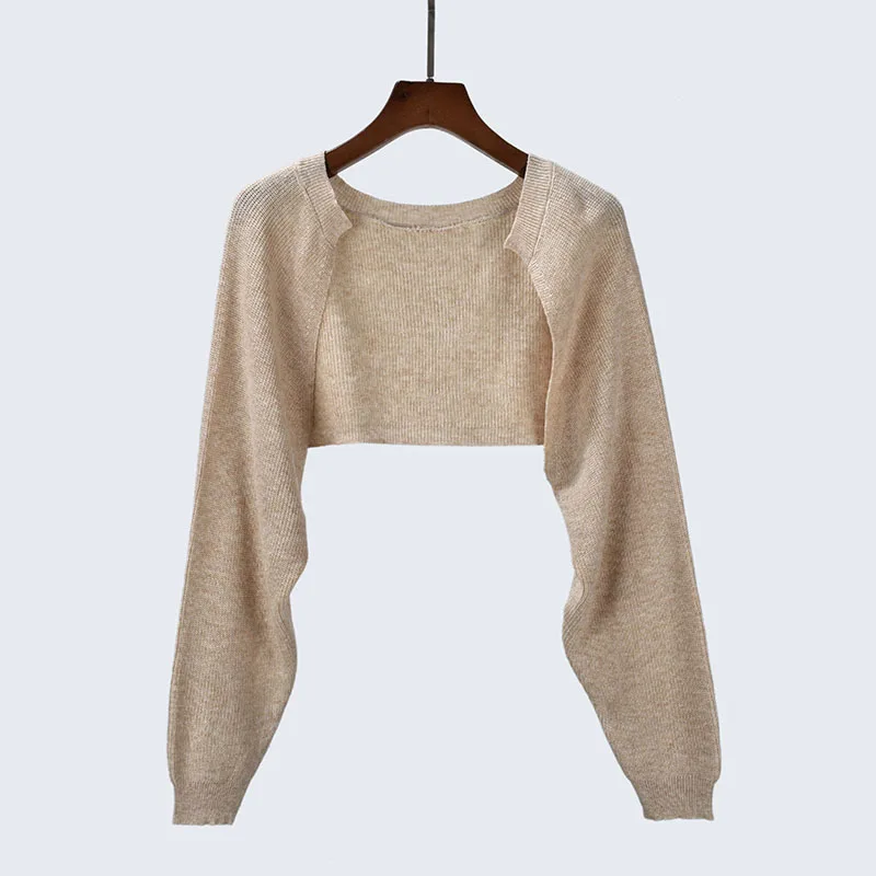 

Spring Summer Prtion Women's Knitted Sweater awl High Waist ort Sve Long Sve Color Slim Fit Outerwear