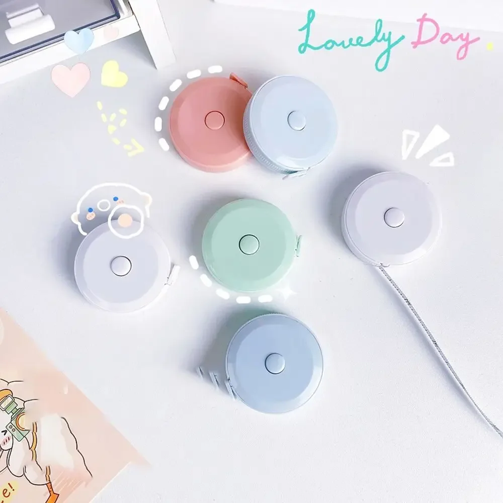 2M Soft Mini Tape Measure Portable Nordic Style Three Measuring Measures Automatic Retractable Measurement Ruler Measures Height