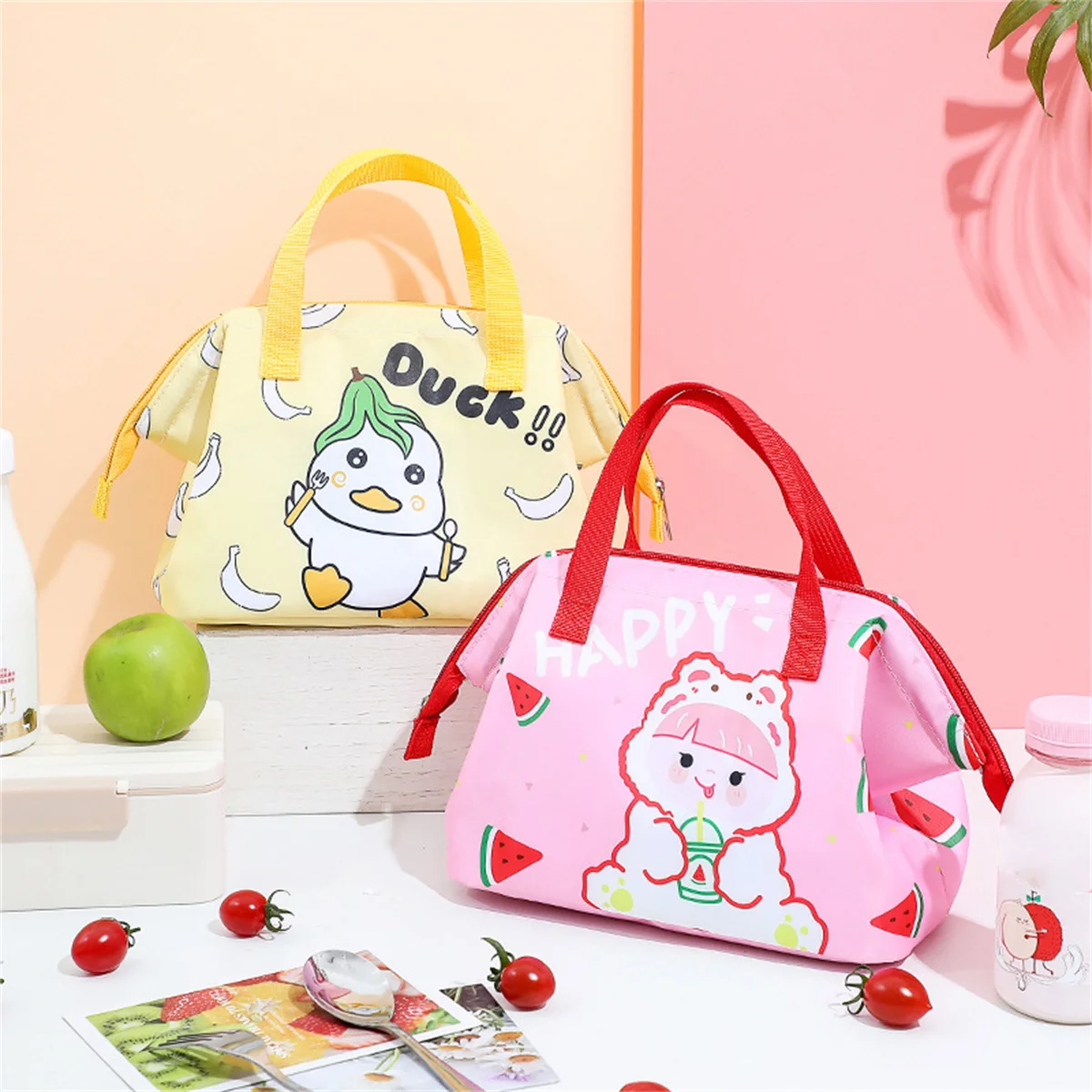 Lunch Bag Bento Bag Cute Japanese Cartoon Lunch Box Insulation Bag