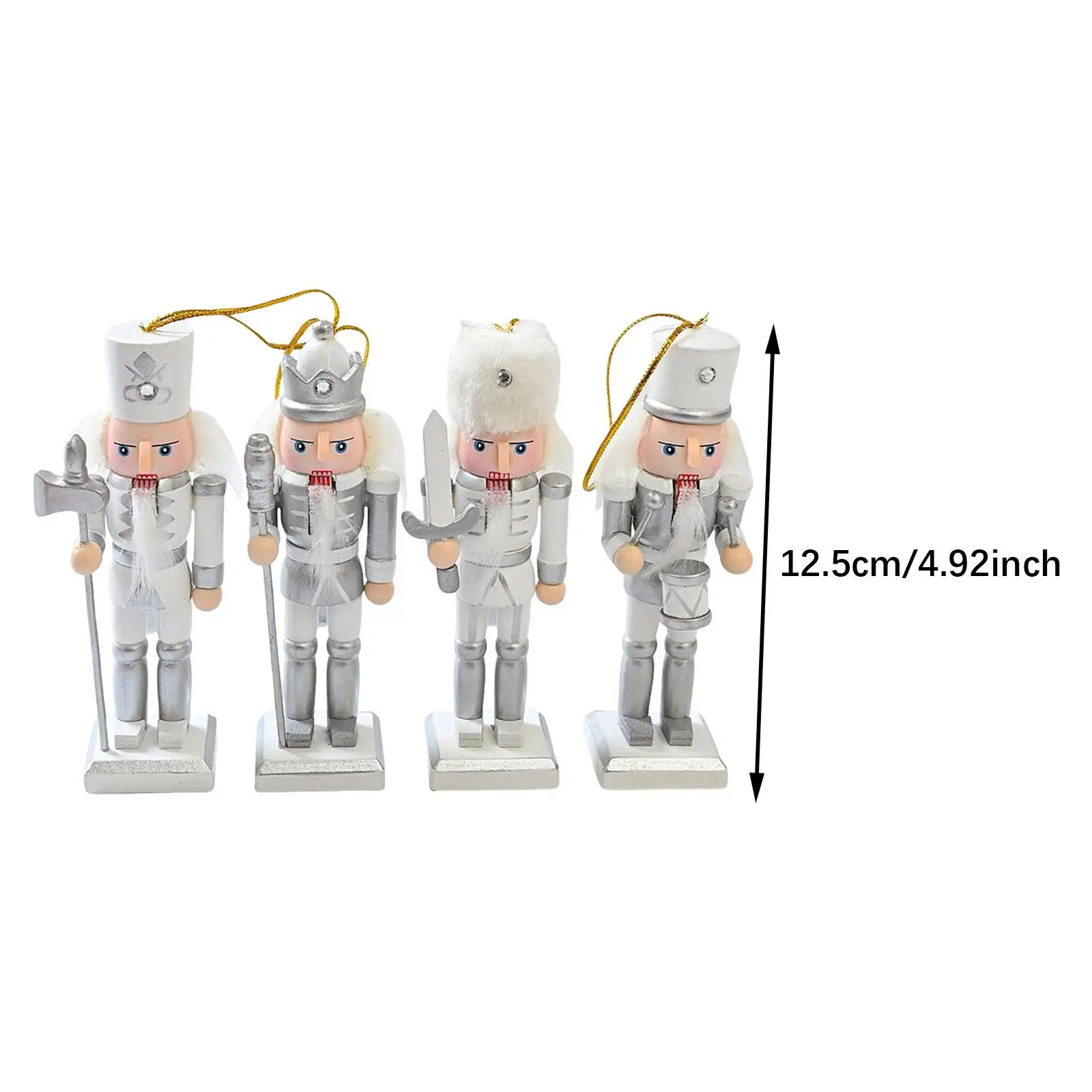 4x Nussknacker Figur Anhänger Weihnachten Nussknacker Figur Weihnachtsdekoration Weihnachten