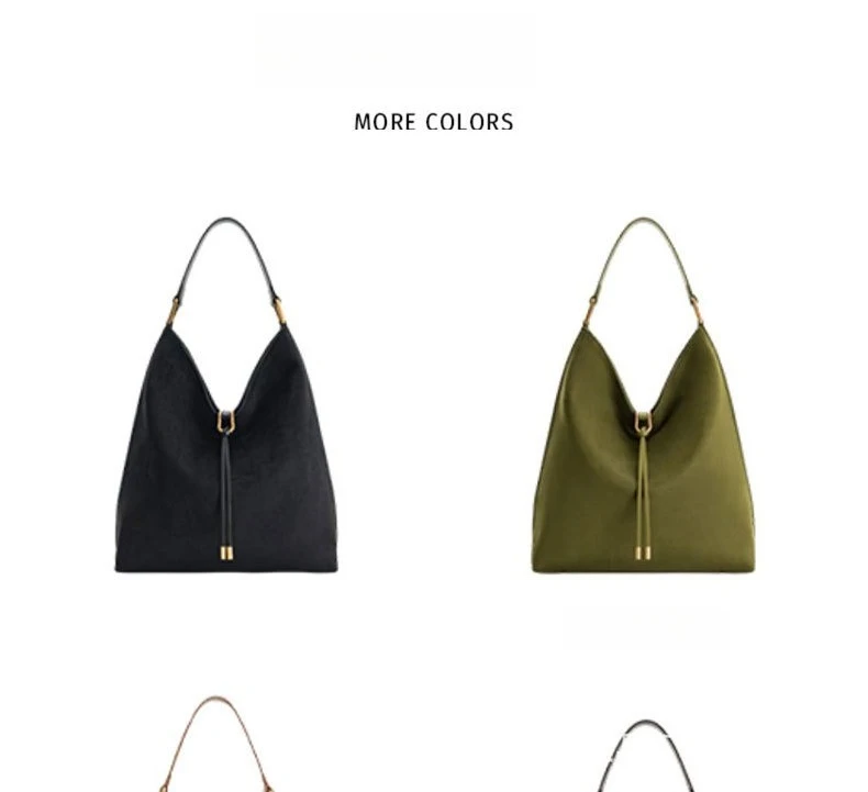 JW PEI Tote Bag, New Style, Suede Hobo Bag, Large Capacity, Relaxed Feel, Shoulder Bag/Underarm Bag
