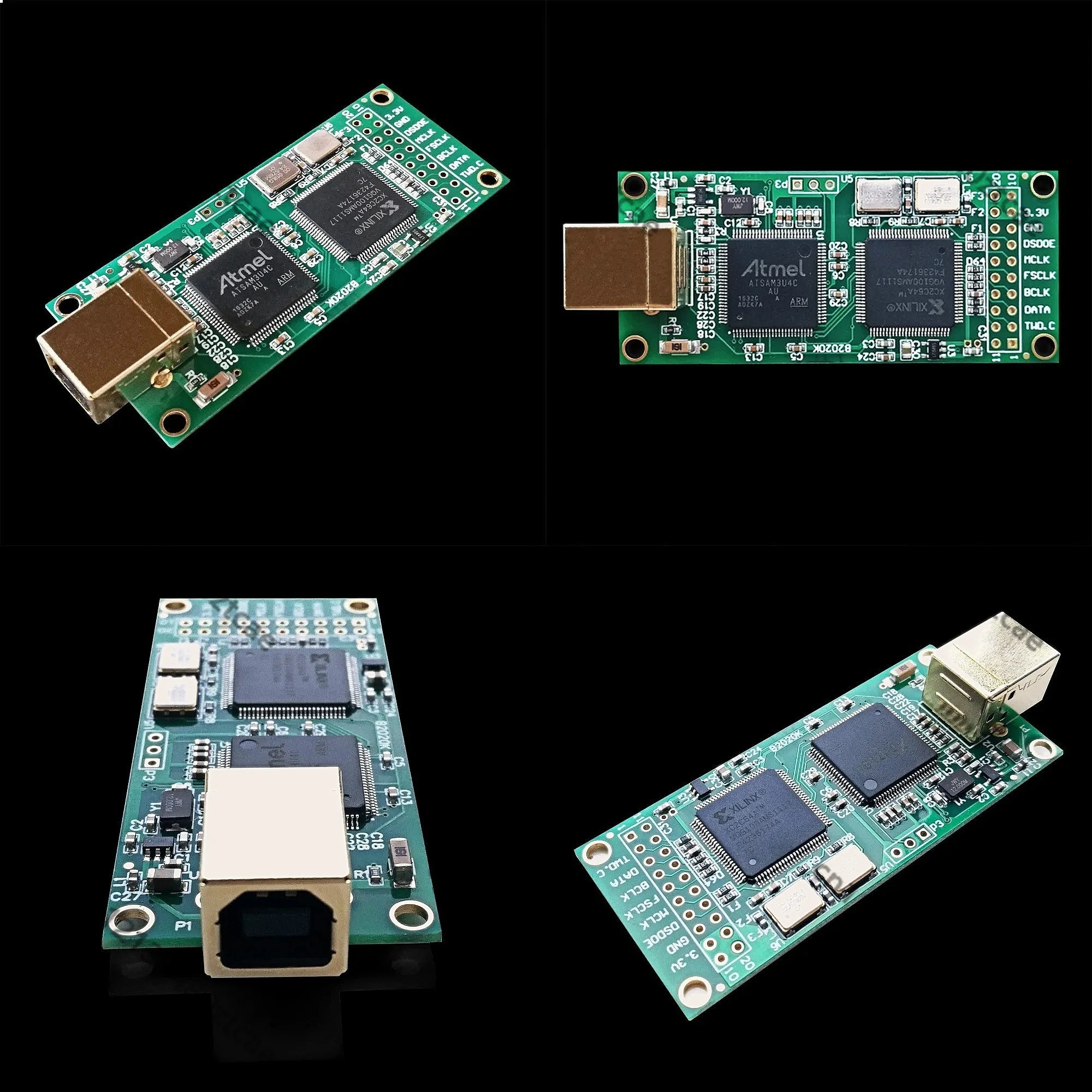 Nvarcher Italy Amanero Combo384 USB IIS Digital Interface C3391 Upgrade Crystal Oscillator Supports DSD512 32Bit 384kHz