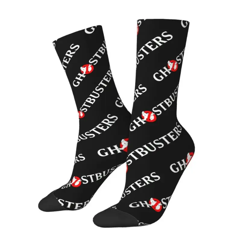 Funny Mens Ghostbusters Dress Socks Unisex Warm Comfortable 3D Print Supernatural Ghost Movie Crew Socks