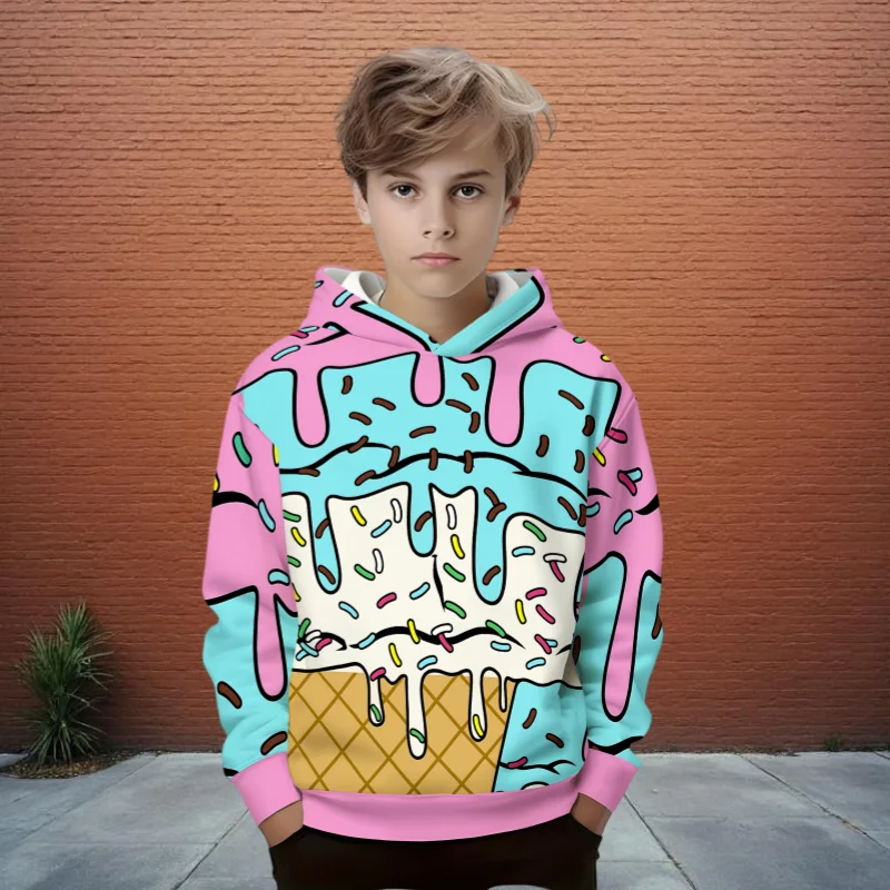 

2025 Y2K Новый модный свитер с капюшоном и принтом, модный брендовый мужской хип-хоп американский уличный трикотаж