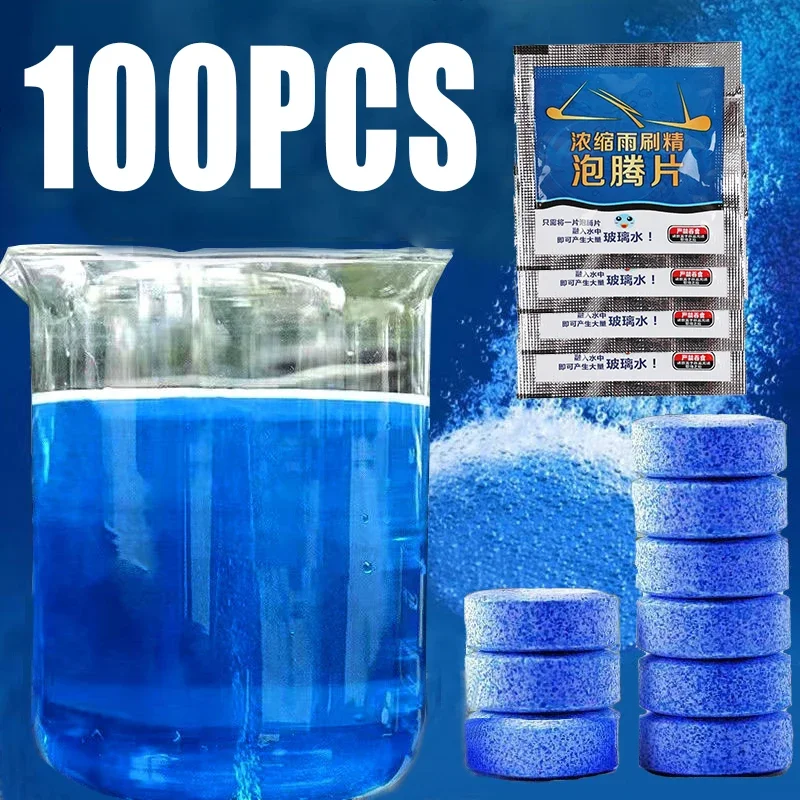 Car Windscreen Effervescent Tablets Solid Cleaner Wiper Cleaning Tools Auto Home Window Glass Dust Washing Car Accessories