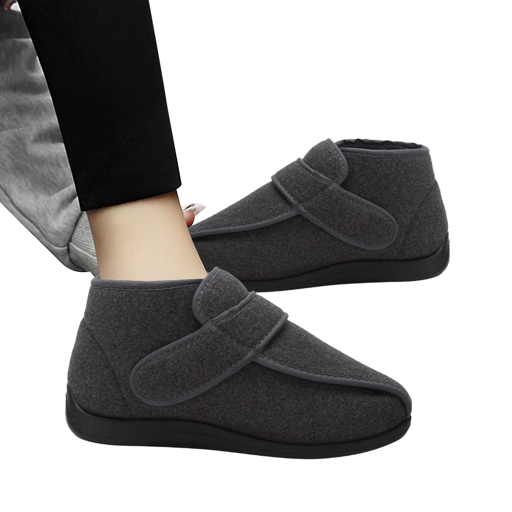 

Очень широкая ортопедическая обувь для диабетиков. Термальная ортопедическая обувь без шнуровки. Нескользящие легкие кроссовки на отеках. Прогулочная обувь унисекс для пожилых людей.