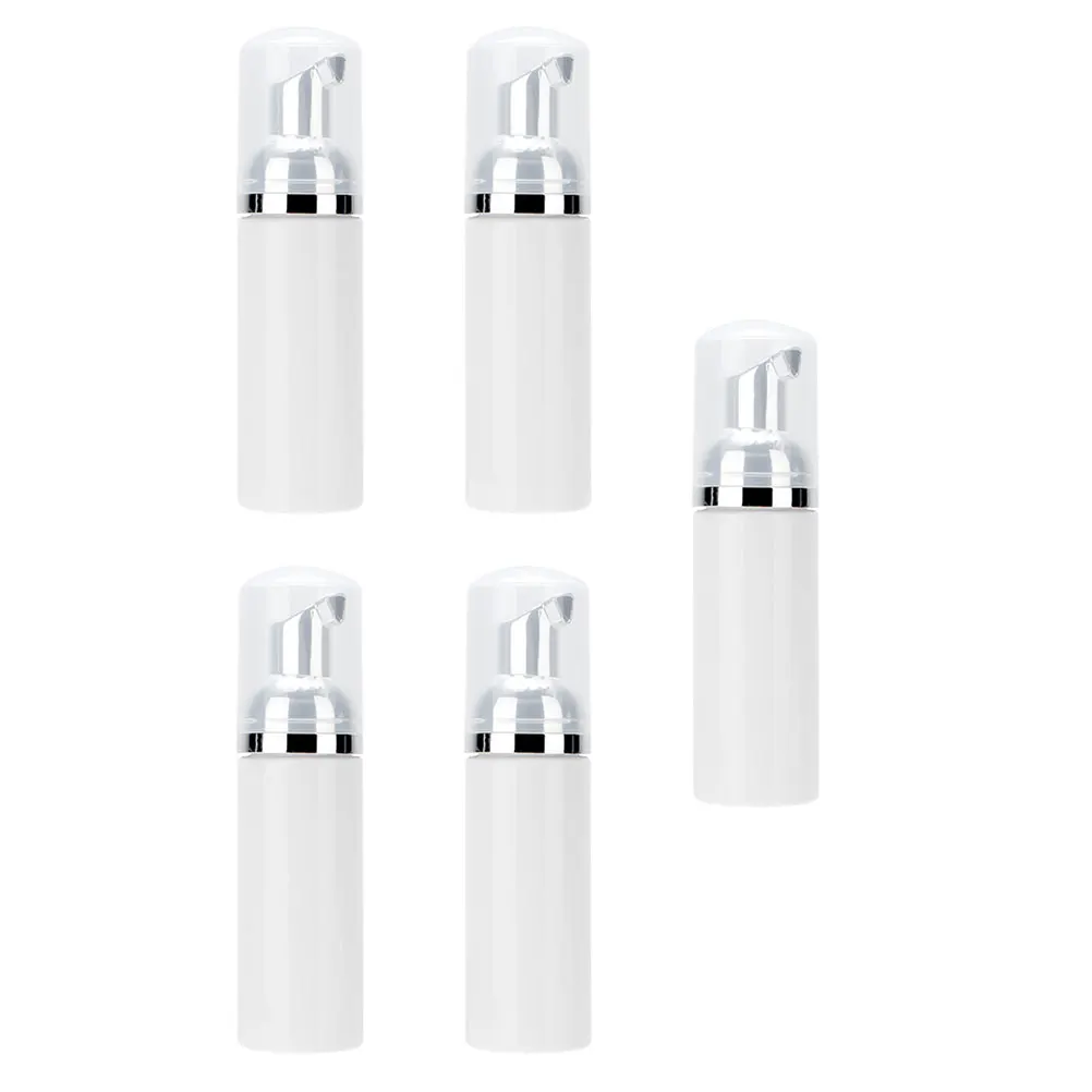 

5Pcs 60Ml Travel Foaming Bottles Fashionable Foam-Making Dispenser for Body Wash Hand Soap Dish Liquid Refillable Pump Container