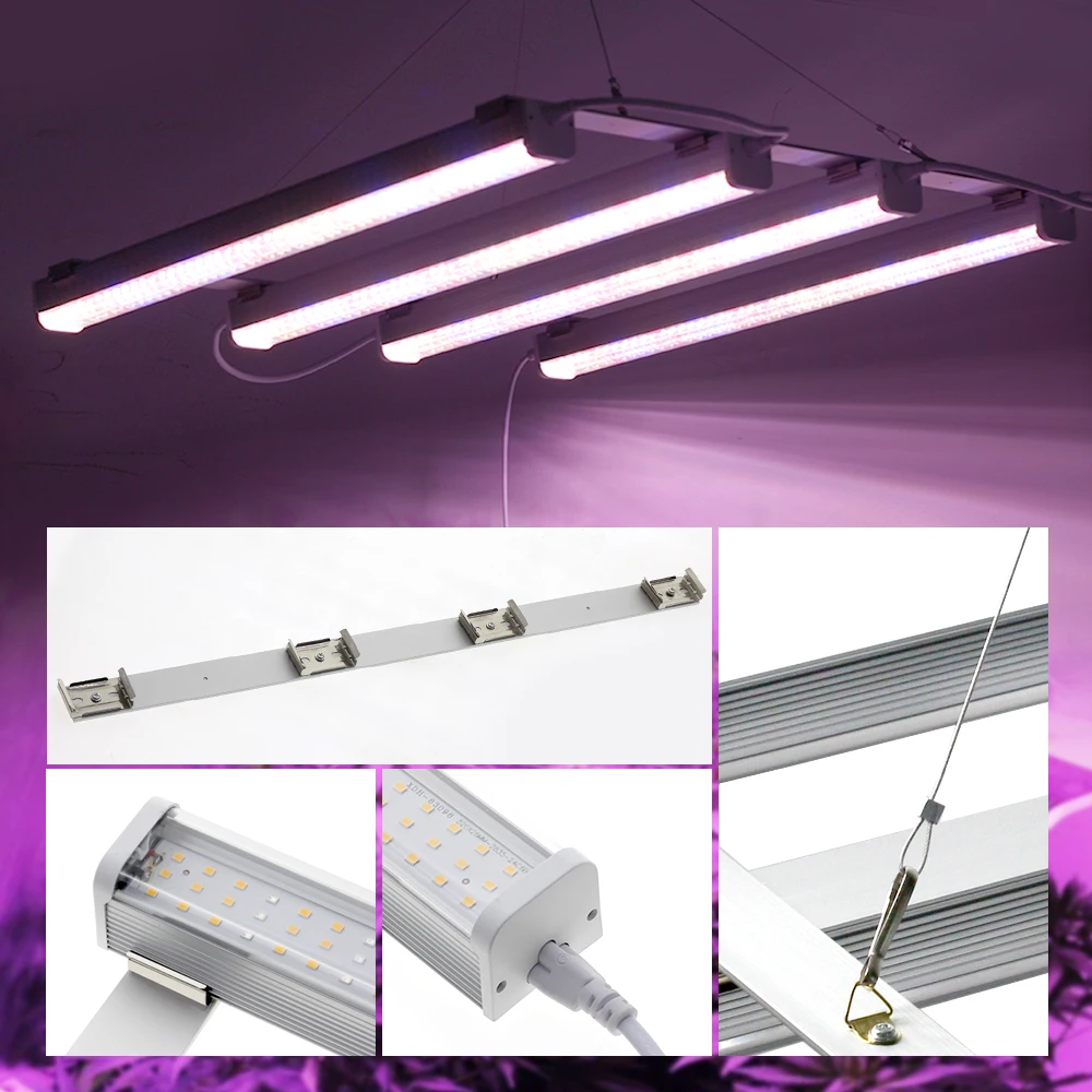 Светодиодная лампа полного спектра для выращивания растений можно подключить серии с несколькими лампами для растений, подходящая для ламп для выращивания растений в теплицах