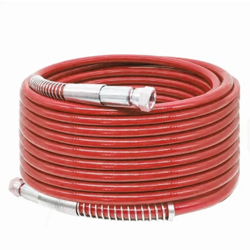 Tubo flessibile ad alta pressione per spruzzatore airless, tubo per mastice per vernice in lattice in fibra di acciaio resistente all'usura e antideflagrante, accessori universali