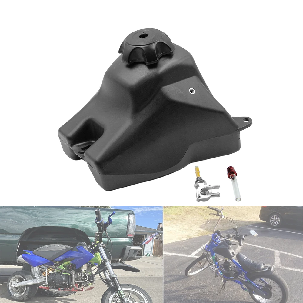 

Motorcycle Plastic Black Fuel Tank with Cover for Honda CRF50 50 50cc 70cc 90cc 110cc 125cc Pit Dirt Bike Motorcycle Accessories