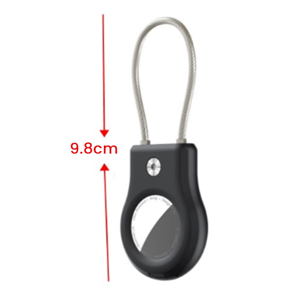 

Держатель для AirTag A72Z с защитным чехлом и тросиком, крепление для AirTags, защитный чехол с брелоком для багажа, простая установка