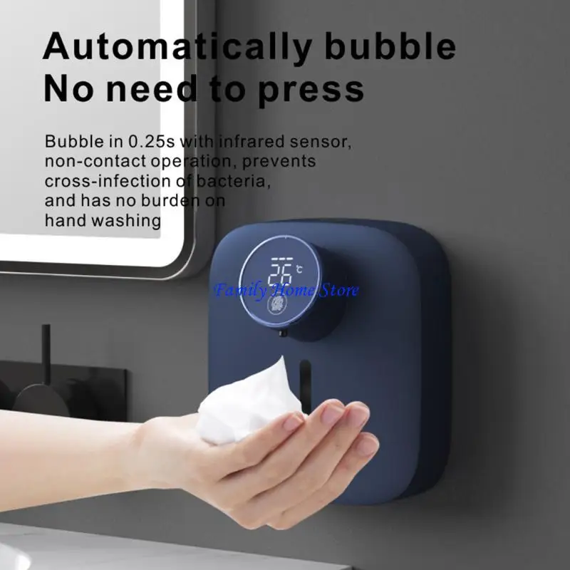 

P0uf touchless для интеллектуального датчика для мыла диспенсер для ванной комнаты для душа пена дезинтузировки Chargin