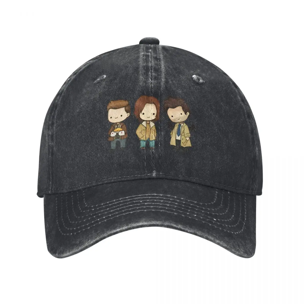 

Vintage Dean Castiel Sam Supernatural Baseball Caps Unisex Style Distressed Washed Sun Cap Funny TV Outdoor Workouts Gift Hats