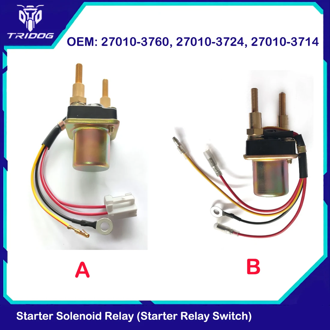 Starter Solenoid Relay 27010-3760 27010-3724 27010-3714 for Kawasaki Jet Ski JS550 650SX 750SS 800SX-R 900STX 1100STX 12V