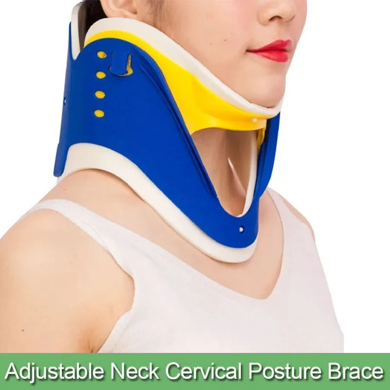 Adjustable Neck Brace Cervical Collar Neck Support Immobilizer Orthotics Spine Stretch Fixed Protector Pain Relief