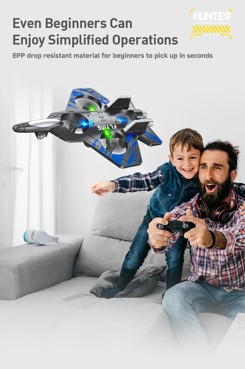 RC Flugzeug Schaum Segelflugzeug Elektrische Kämpfer Fernbedienung Flugzeug Fallsichere Flugzeug Spielzeug für Jungen Kinder Weihnachten Geschenke – Detail 23