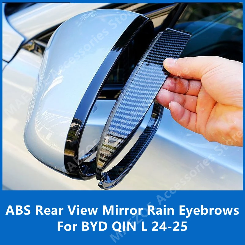 

For BYD QIN L 24-25 ABS Rear View Mirror Rain Eyebrows,Car Exterior Modification Decoration Protection Accessories Refit