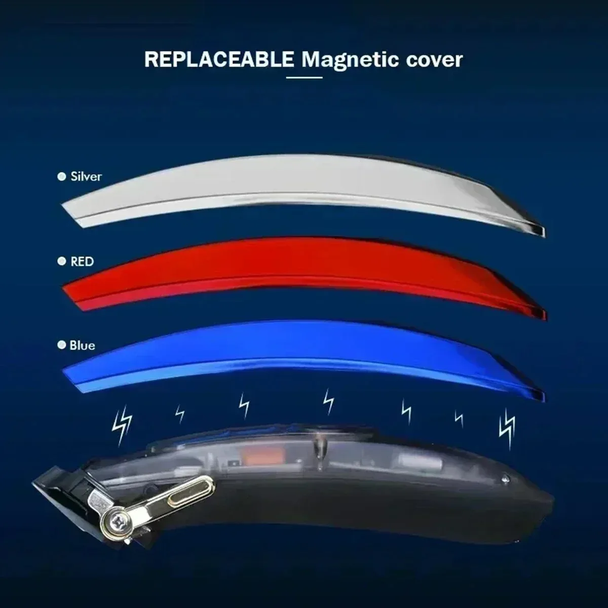 WMARK 9000RP Magnetic Levitation Vector Motor Professional Hair Clipper Trim Set DLC Hairstylist Engraving Shear