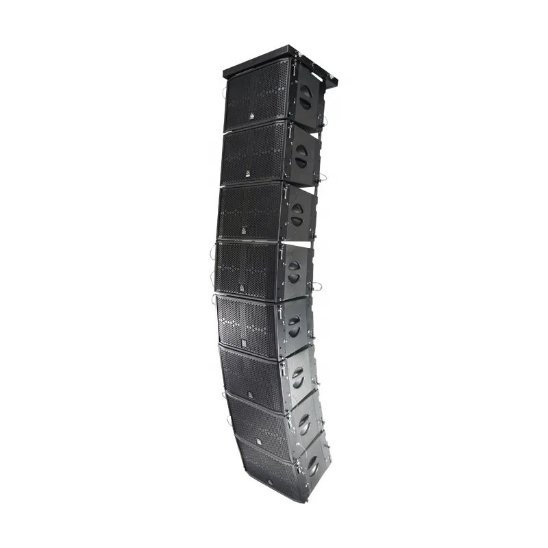 L-solution V12 8-Piece Line Array PA Speaker System Black 8 Ohms Impedance 500W/2000W RMS Power