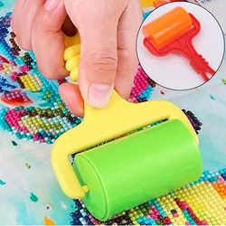 1pc Random Color Rubber Roller Diamond Painting Tools Diamond Art Reinforced Plastic Roller Cross Stitch DIY Accessories Tools
