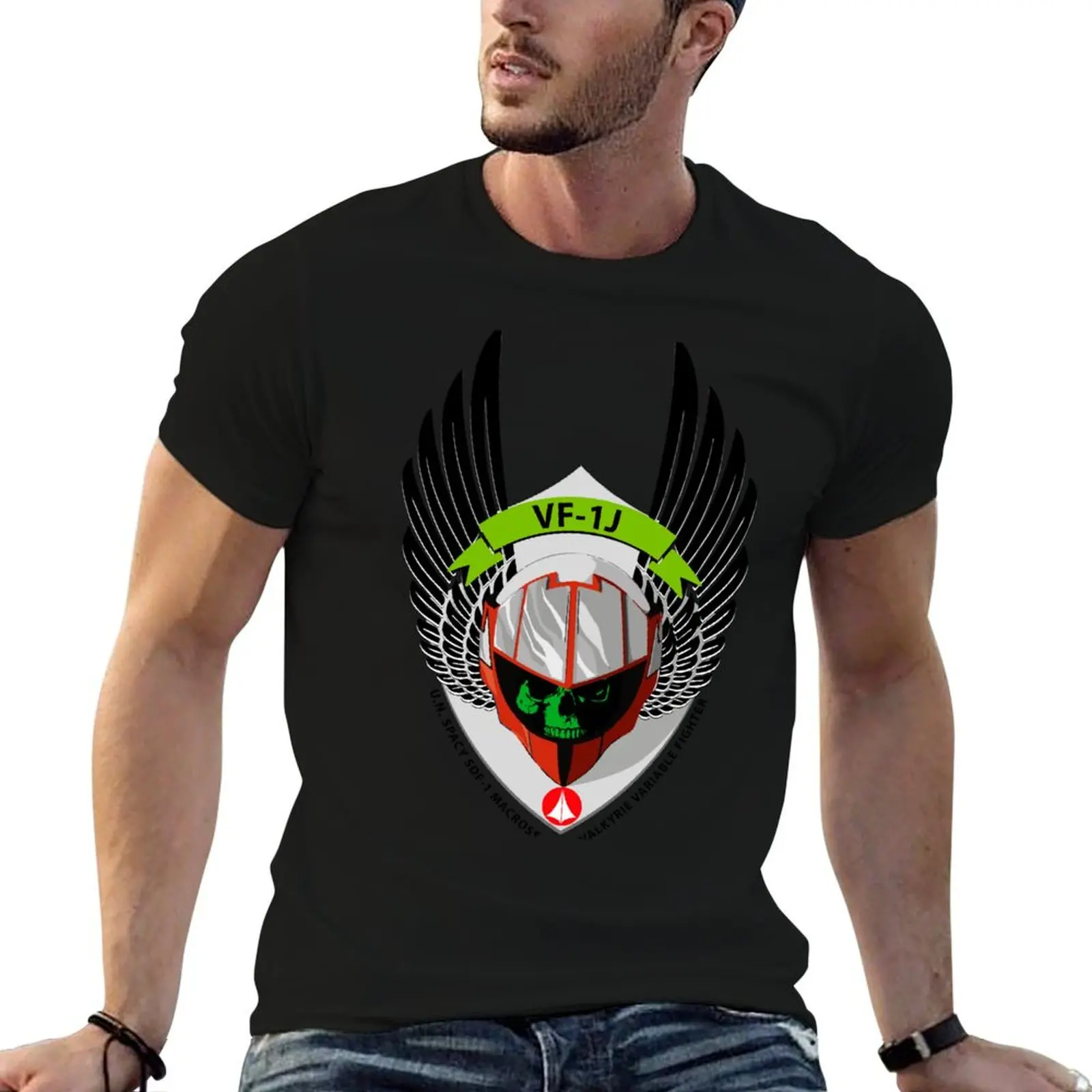 

VF-1J VALKYRIE VARIABLE FIGHTER SHIELD (Miriya Sterling) T-Shirt g man t shirts for men T-Shirt