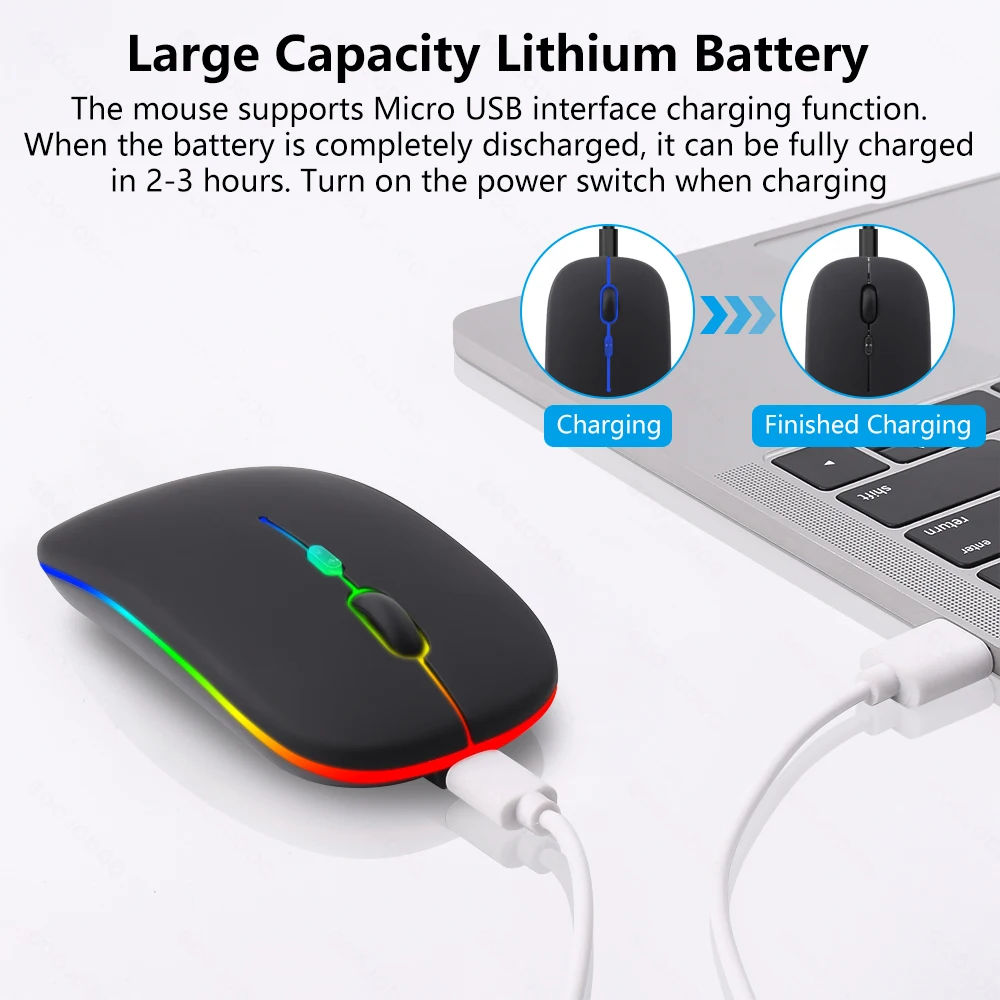 Bettdow Mouse Sem Fio Wireless 2400DPI 2,4GHz Bluetooth Mouse Bettdow Mouse Sem Fio Wireless 2400DPI 2,4GHz Bluetooth Mouse