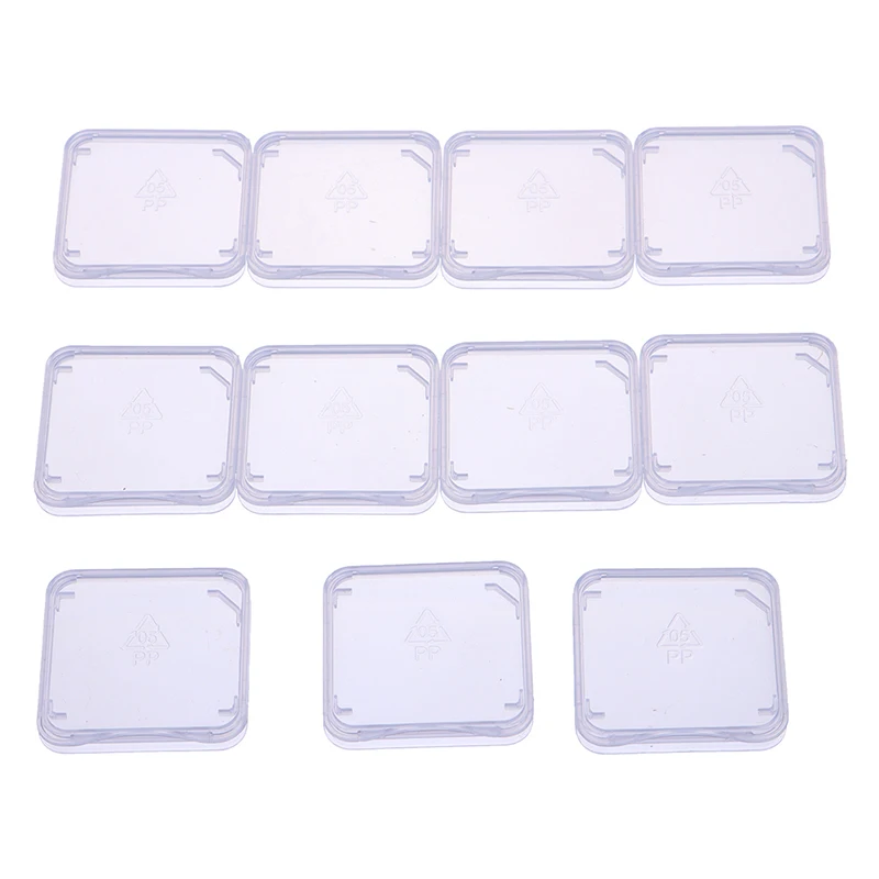 Memory Card Case Box Protective Case for SD SDHC MMC XD CF Card  Transparent